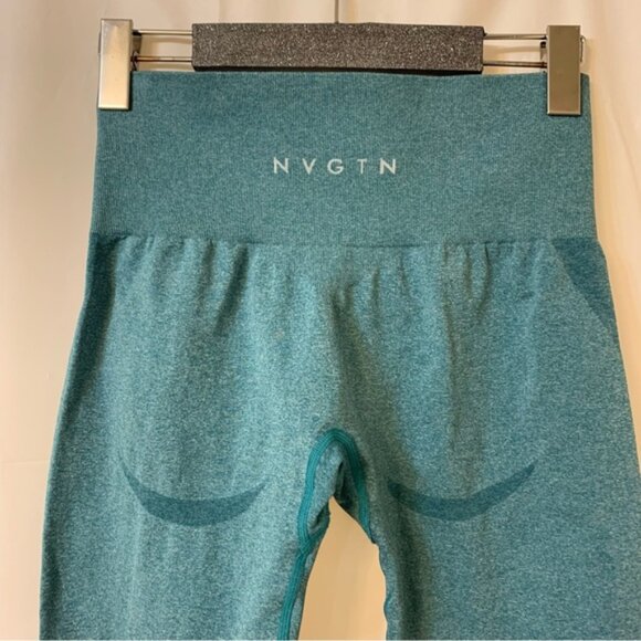 NVGTN Pants - NVGTN Contour Seamless Leggings Teal Medium